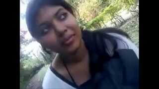 Indian collage girl fuck and sucking dick in open place